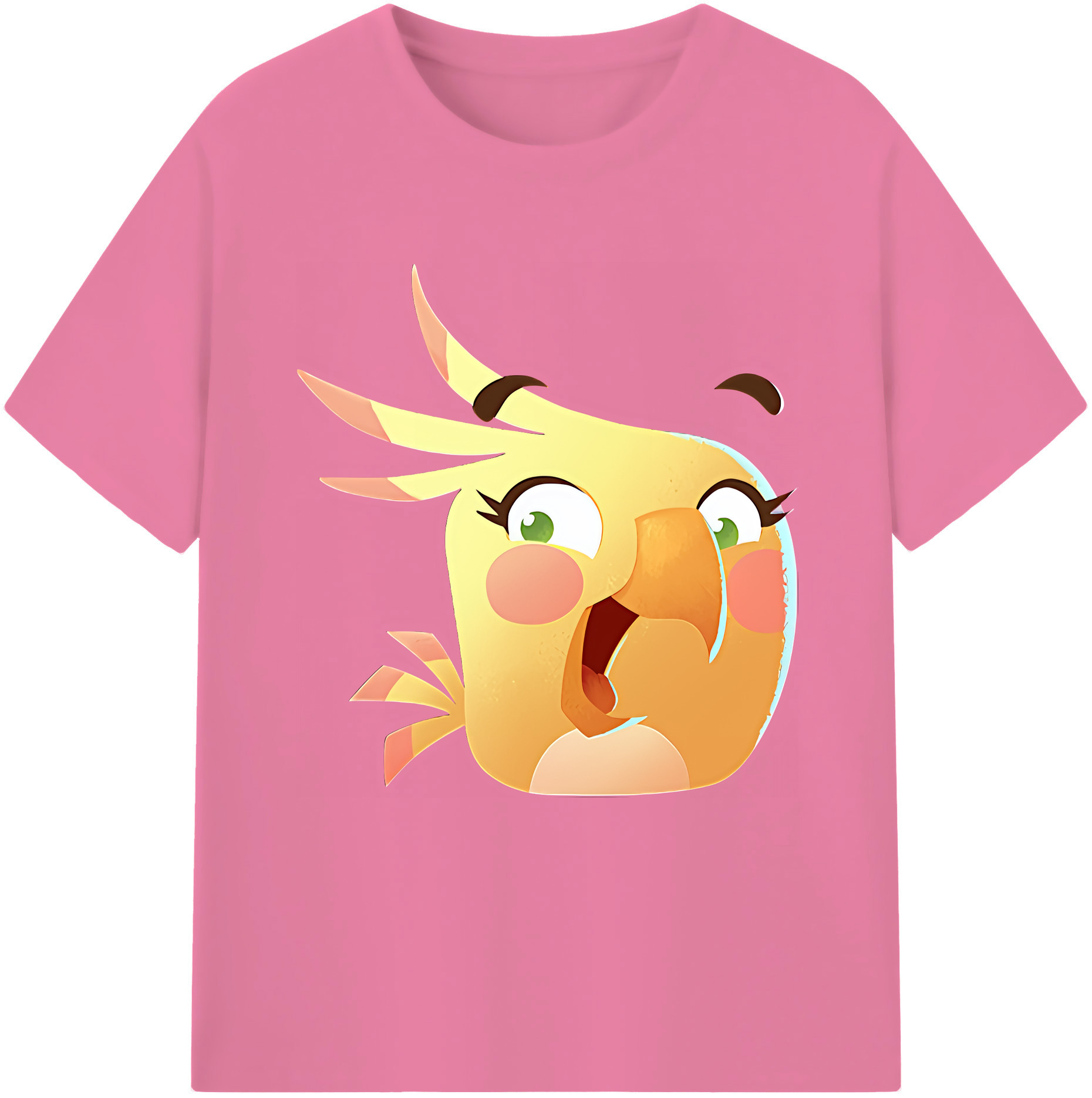 （画像用） Angry Birds アングリーバード 綿100％半袖Tシャツ（フロントプリント）